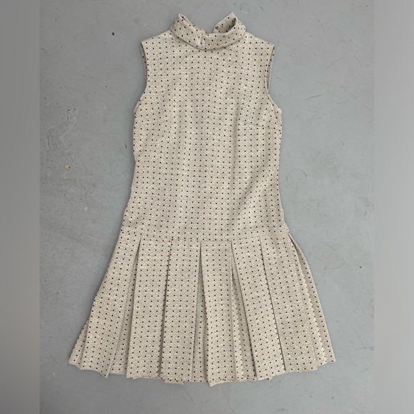 Vintage 70’s Deadstock Handmade Matching Set Dress & Belted Jacket Polka Dot - Picture 6 of 14